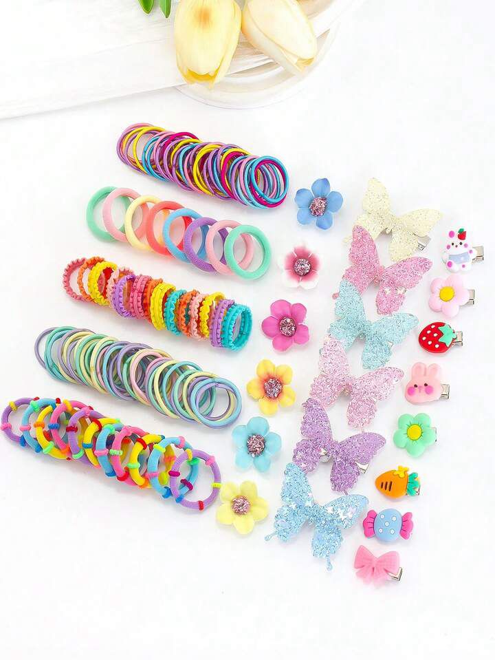 Girl Butterfly Star Hair Clips