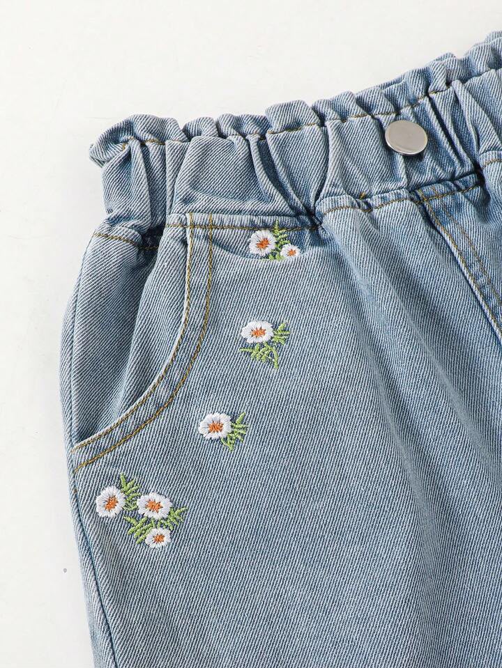 Girl Knit Denim Set