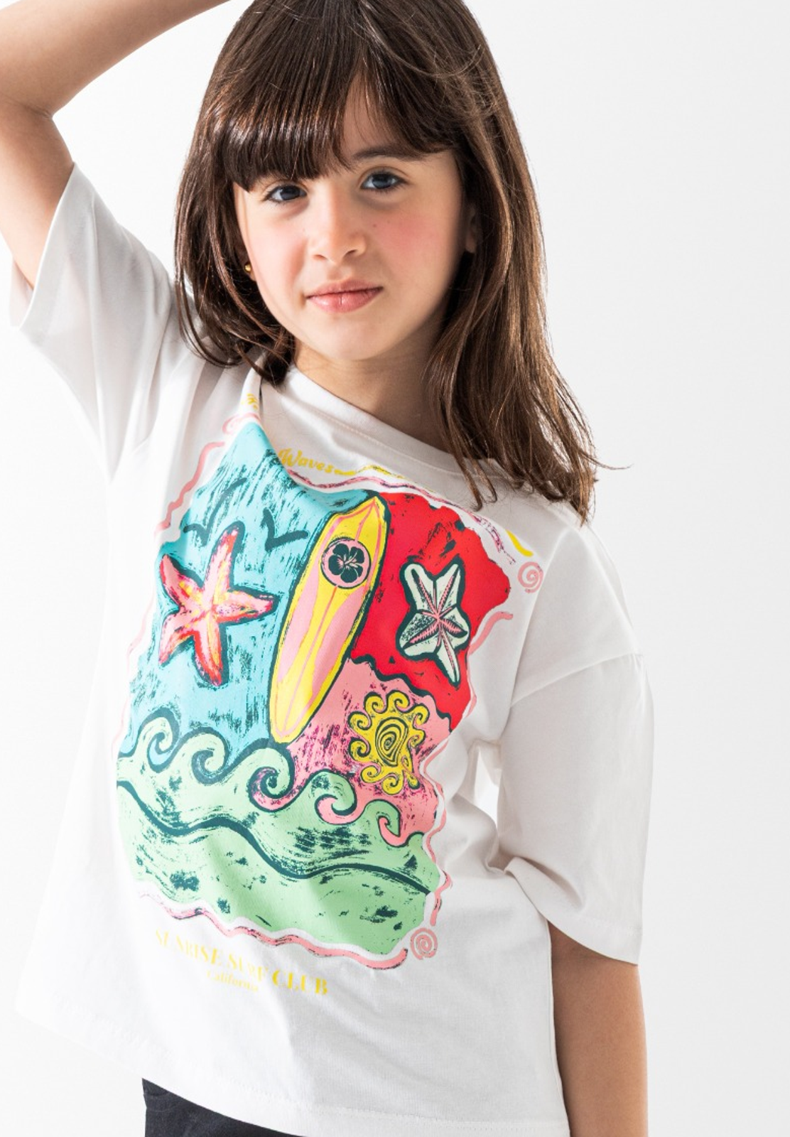 Girls White T-Shirt