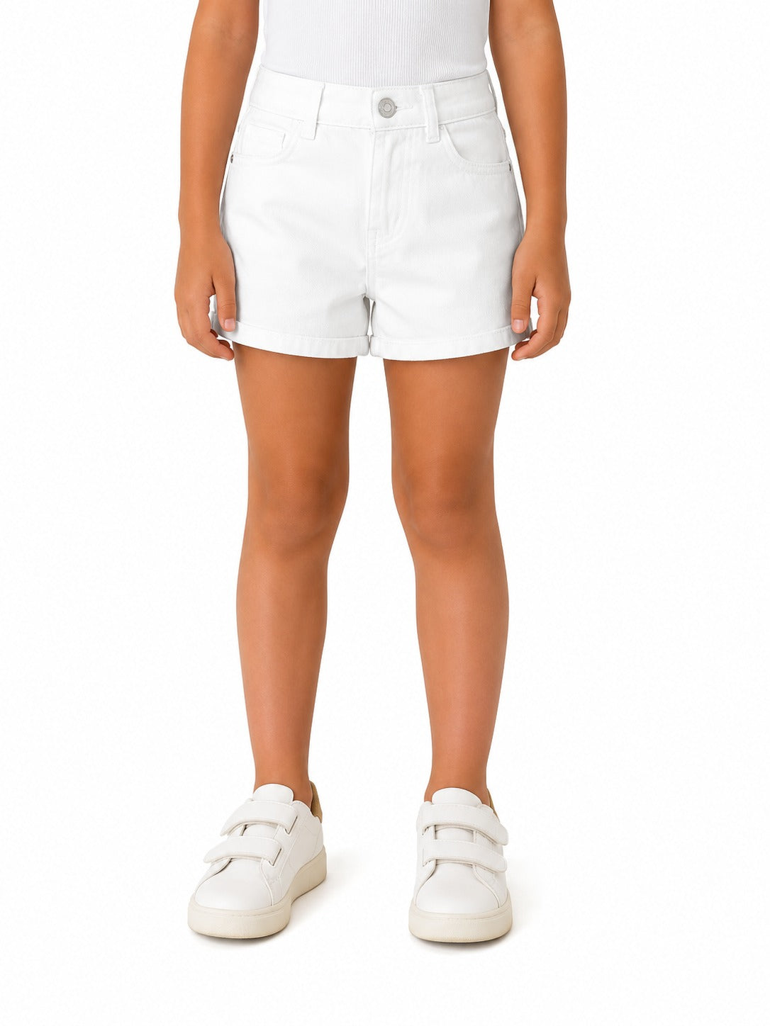 Girls Pleated Jersey Shorts