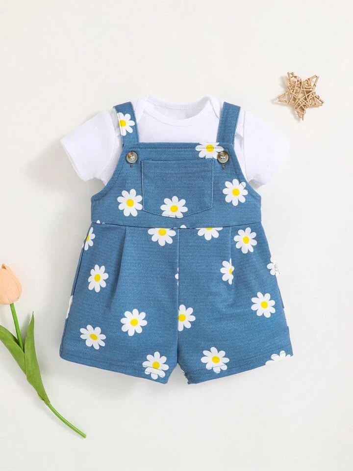 Girl Floral Romper