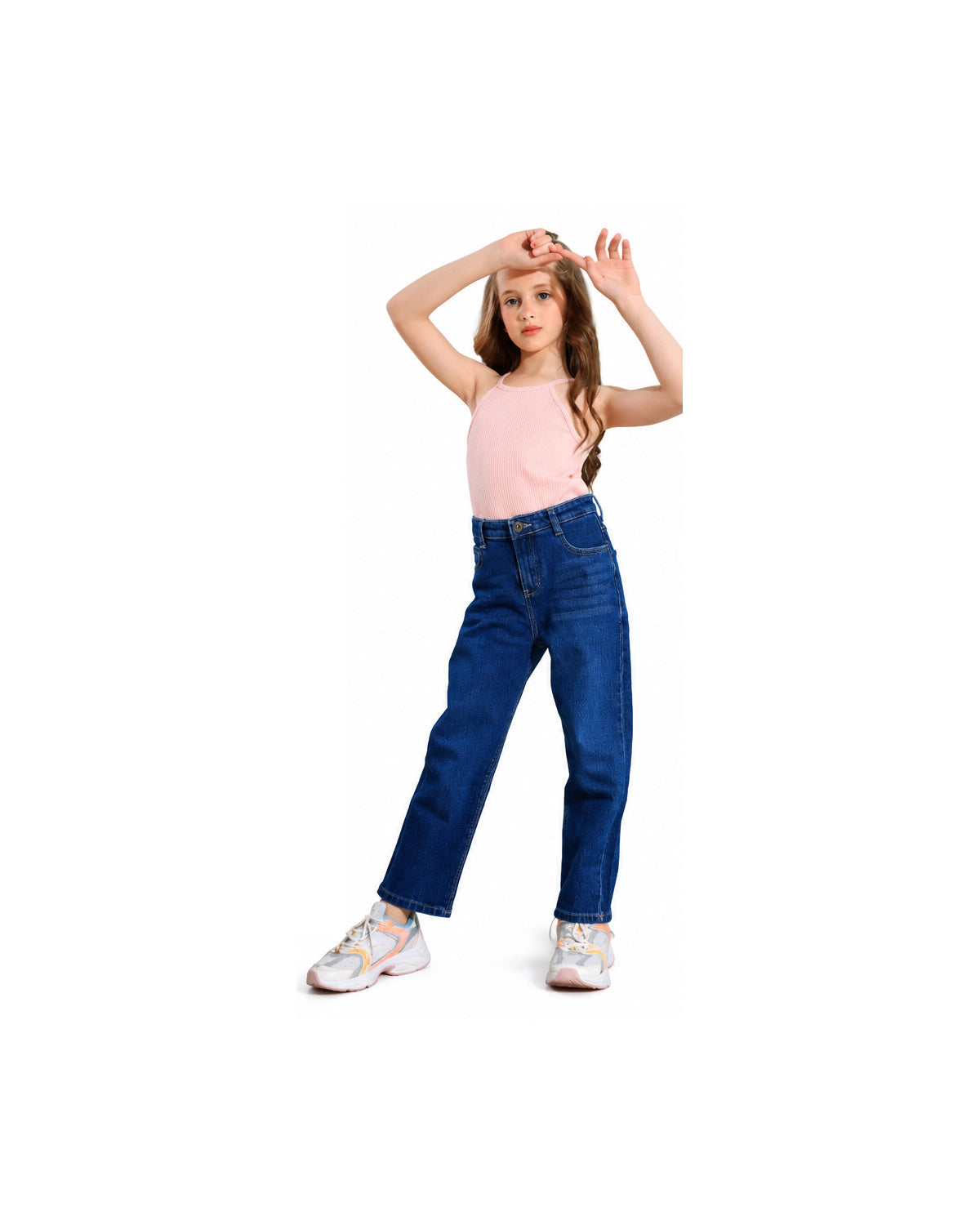 Girls Mom Fit Jeans 4122