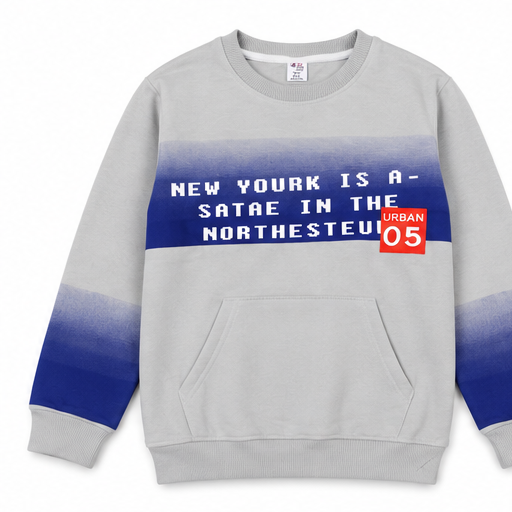 New York 501 Boys' Fleece Set - Grey