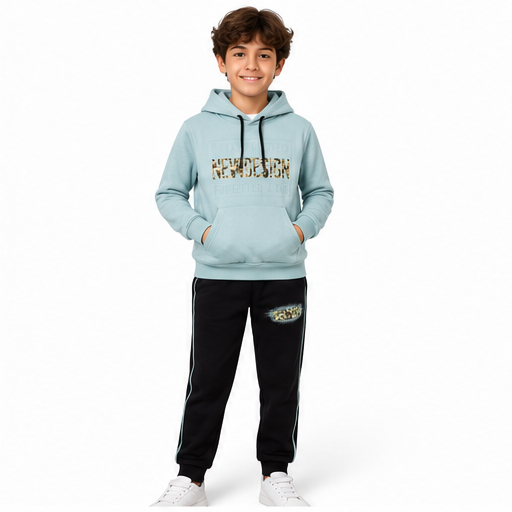 New Design 503 Boys' Fleece Set - Petrol