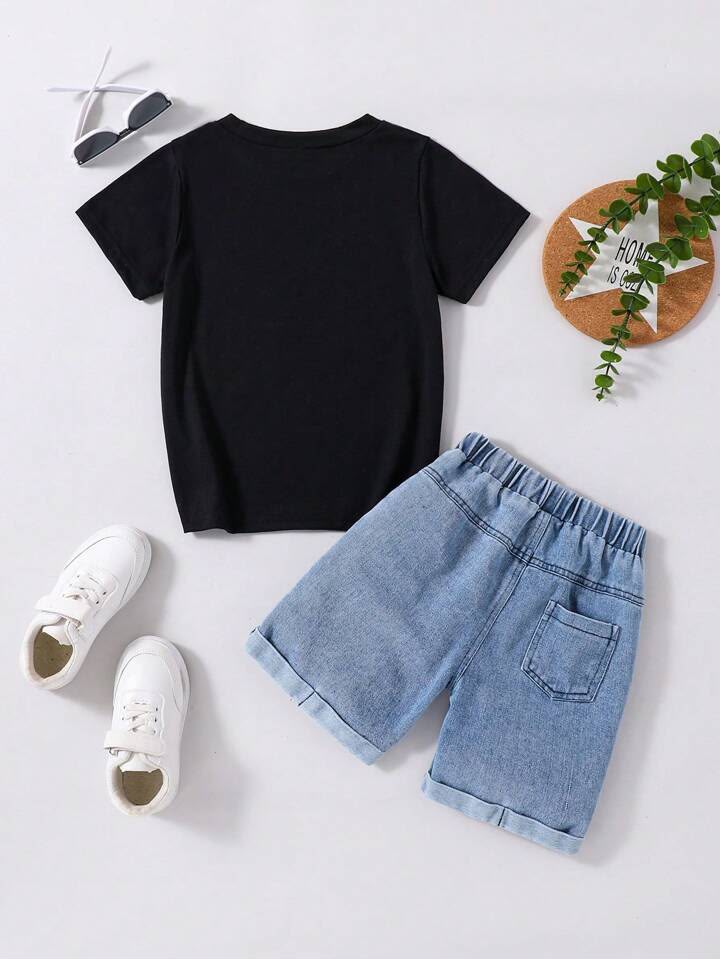 Boy Denim Letter Set
