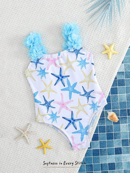 Girl Ruffle One-Piece Swimwear