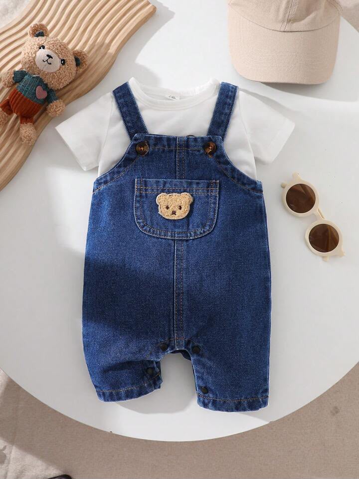 Boy Cartoon Casual Bib Shorts