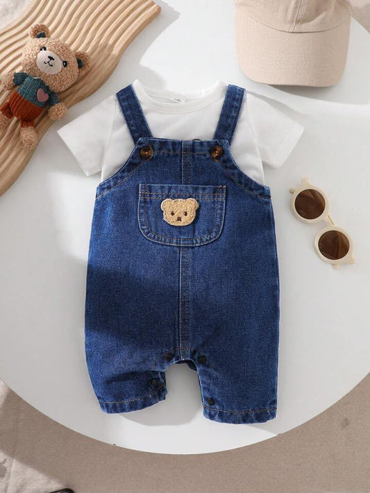 Boy Cartoon Casual Bib Shorts