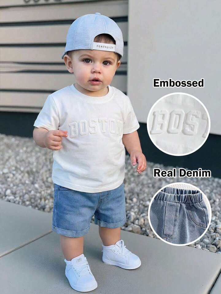 Boy Knit Denim 2pcs/Set