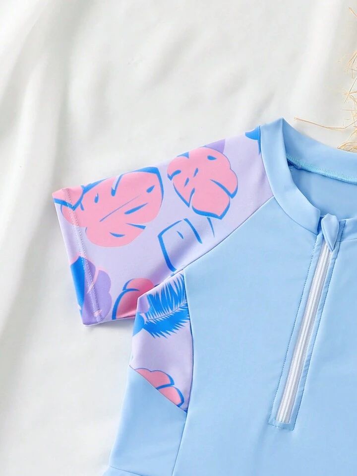 Girl Zipper Swim Dress