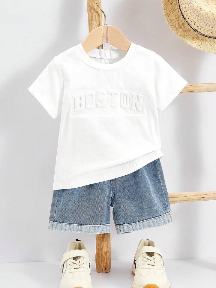Boy Knit Denim 2pcs/Set