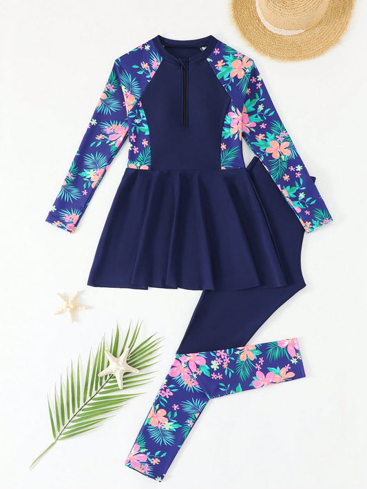 Tween Girls Tankini 2-Piece Swimwear Set