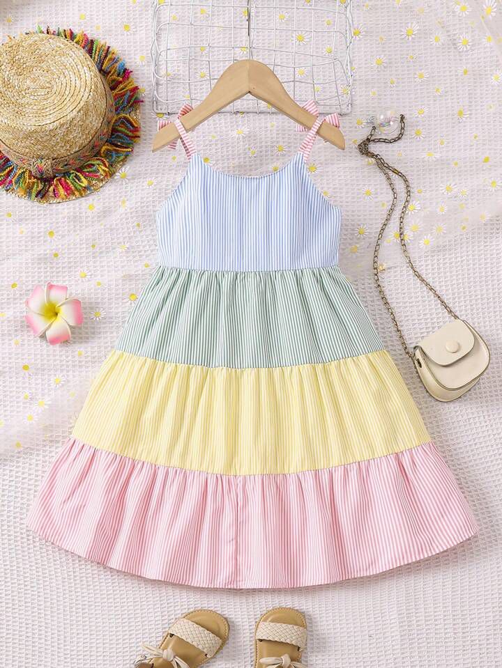 Girl Striped Casual Dress