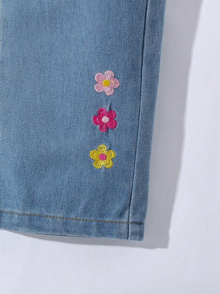 Girl Floral Denim Clothing