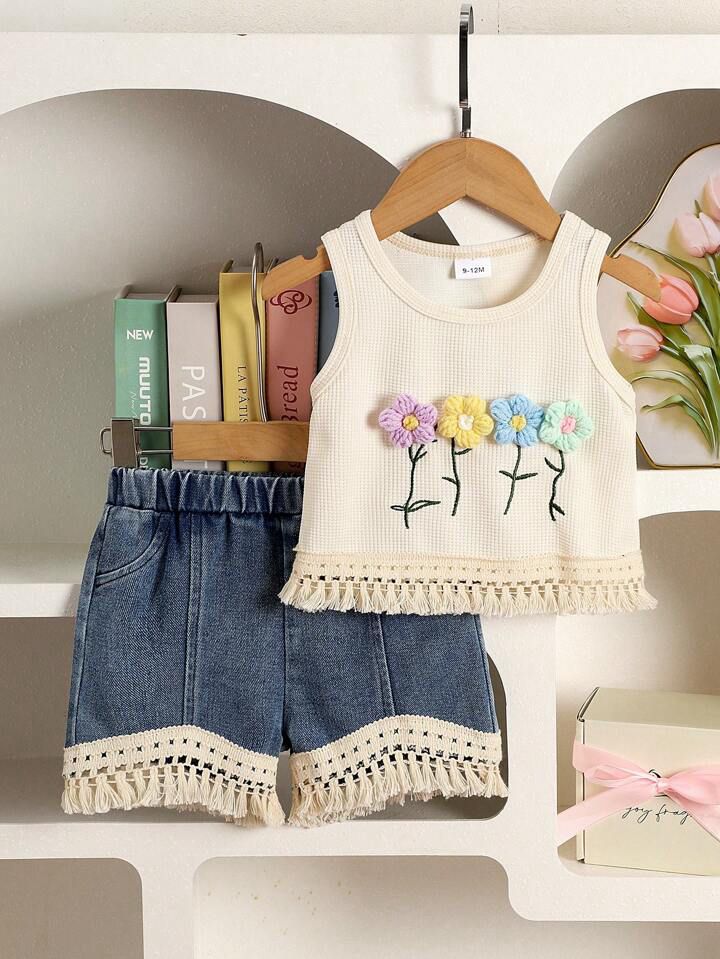 Girl Floral 2pcs/Set Baby Girl Bohemian Style