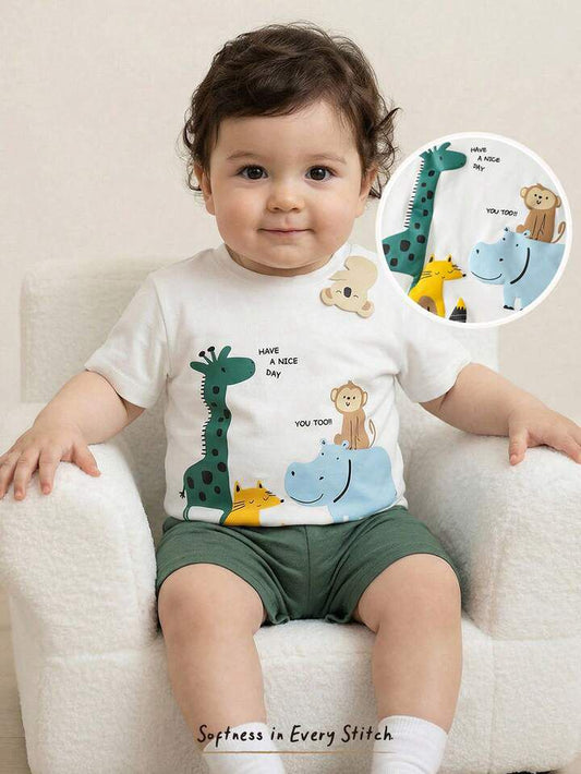 Boy Knit Cartoon Set