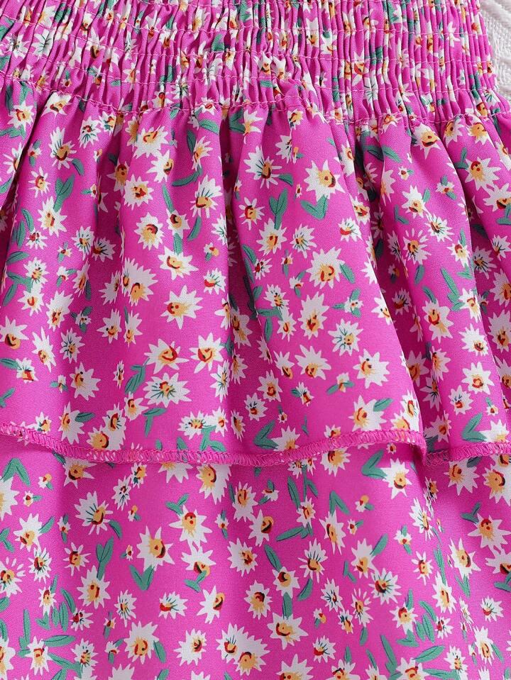 Girl Floral Solid Set