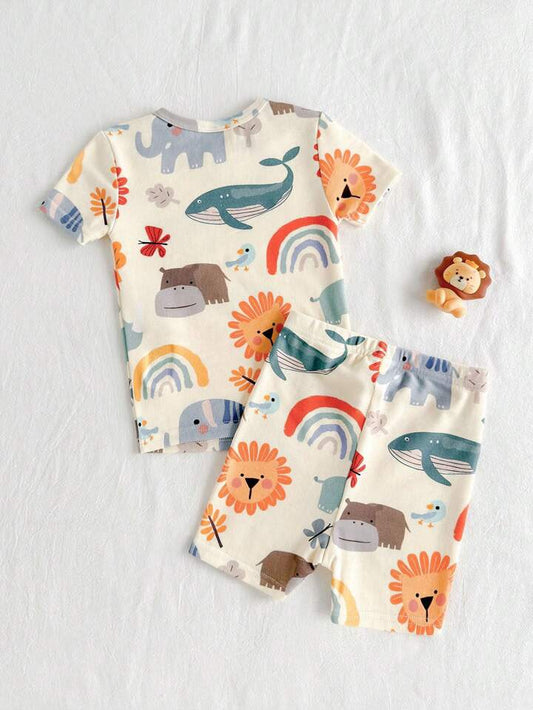 Boy Floral Bow Pajamas