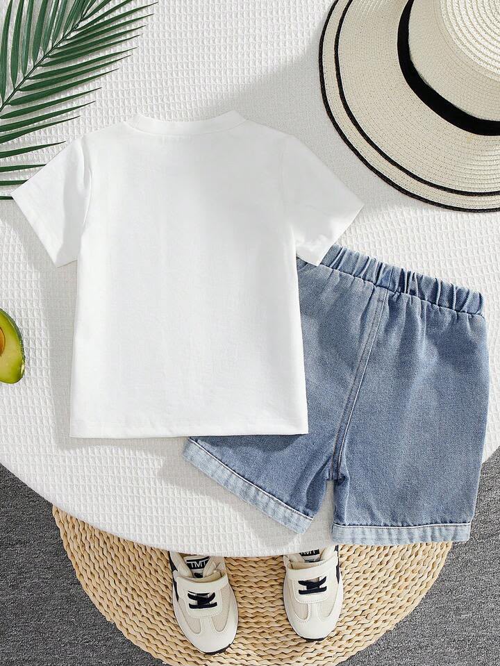 Boy Knit Denim 2pcs/Set