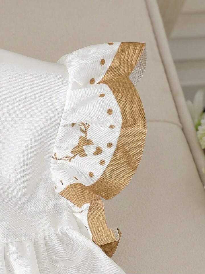 Bow Heart Round Neck Dress
