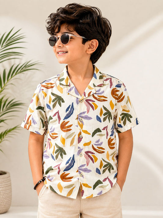 Boys Printed Sunshine Casual Shirt