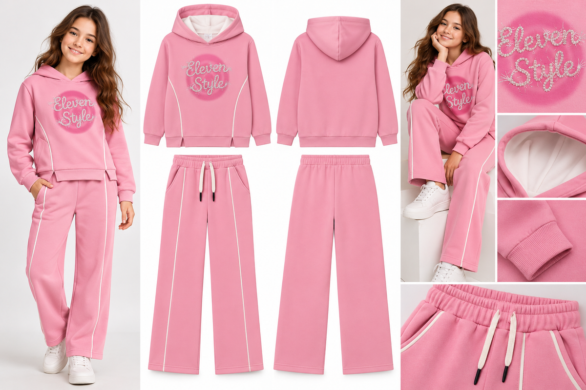 Style Girls Winter Hoodie & Pants Set 2 Pieces