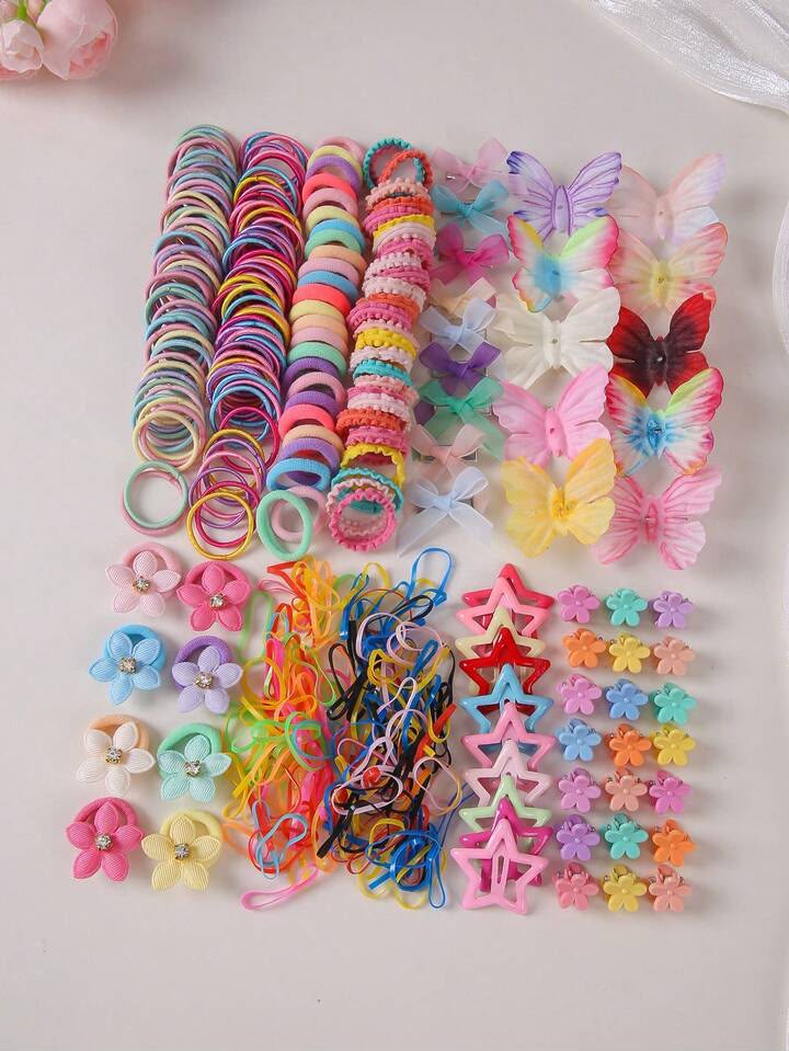 820pcs Girls Multicolor Hair Clips