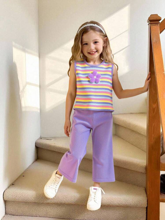 Girl Bow Knit Set