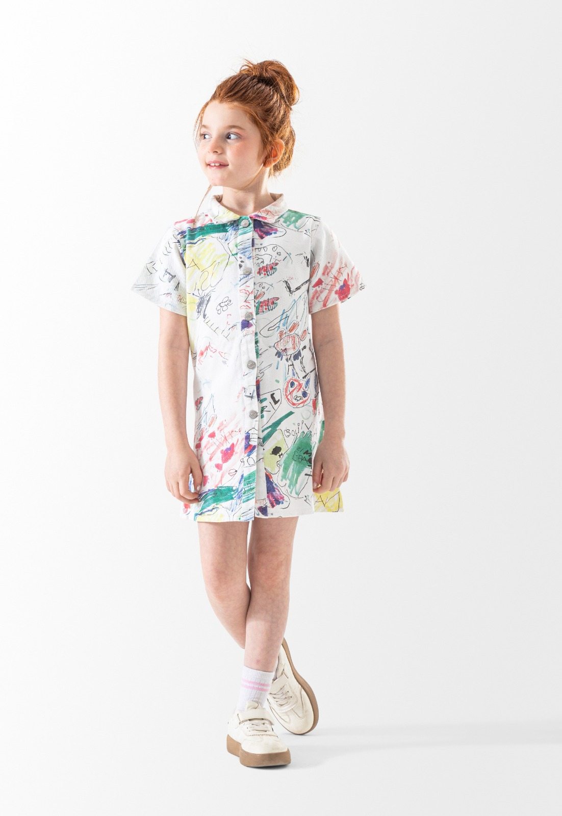 Girls White High Quality comfortable , stylish and durable Dress