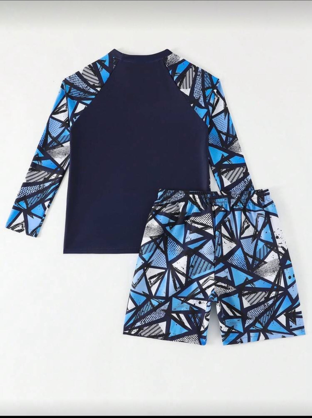 Boys Rash Guard Swimsuit Set