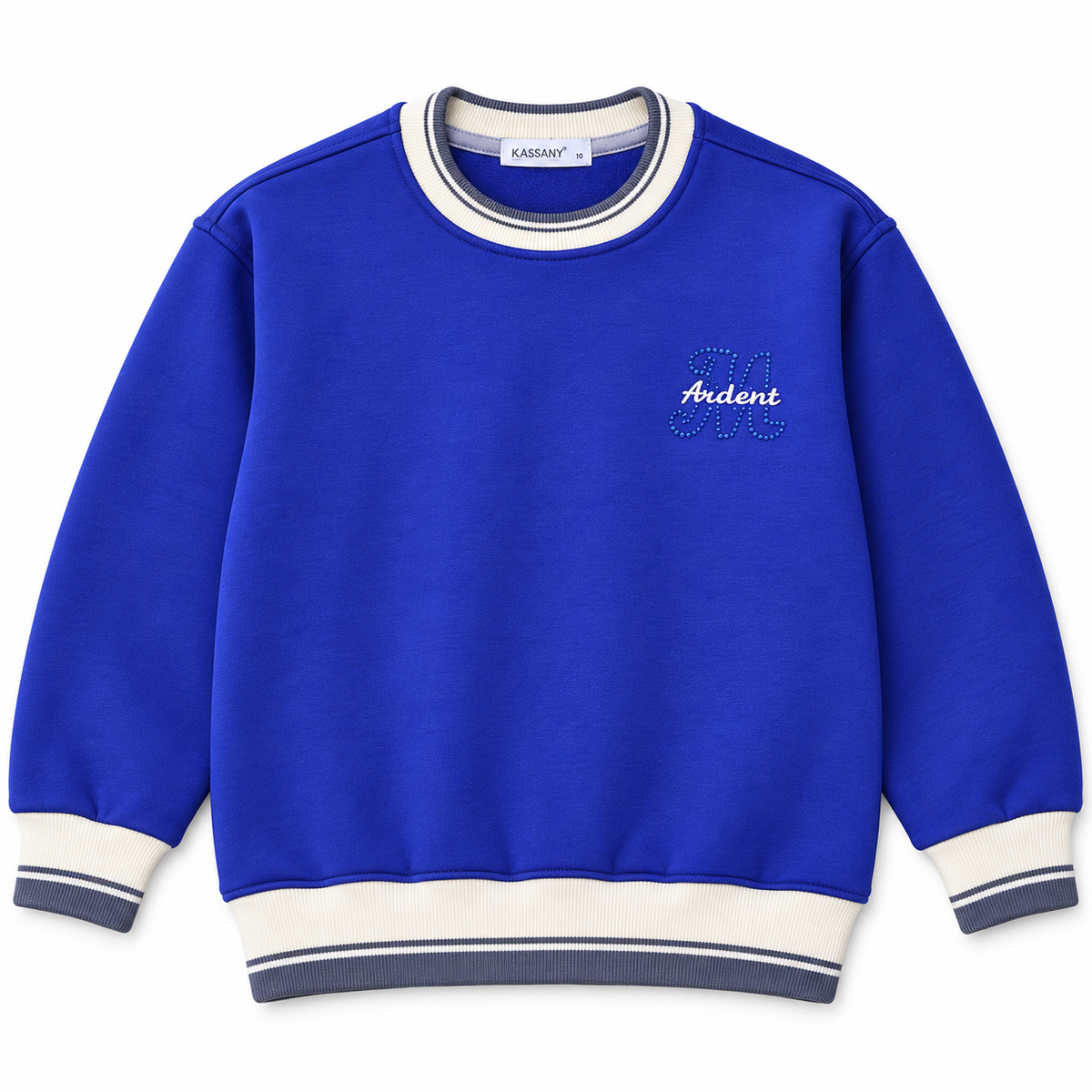 Boys Oversized Fleece Varsity Sweatshirt WL042