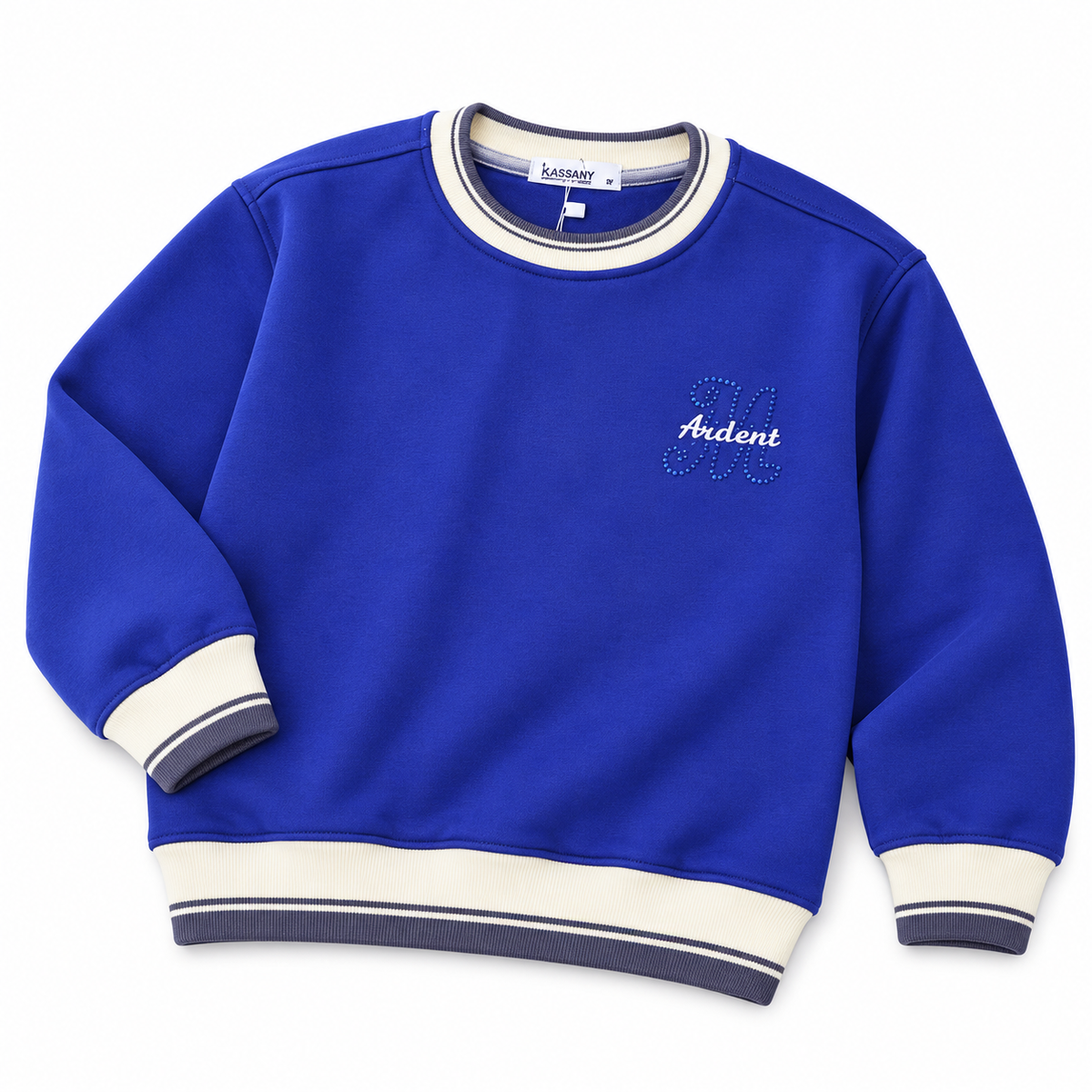 Boys Oversized Fleece Varsity Sweatshirt WL042