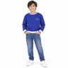 Boys Oversized Fleece Varsity Sweatshirt WL042