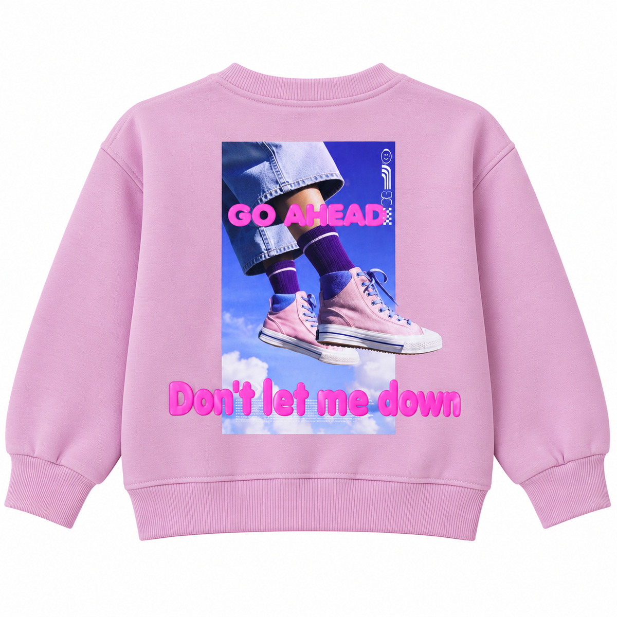 Girls Oversized 'My Little Girl' Fleece Sweatshirt WL0140