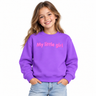 Girls Oversized 'My Little Girl' Fleece Sweatshirt WL0140