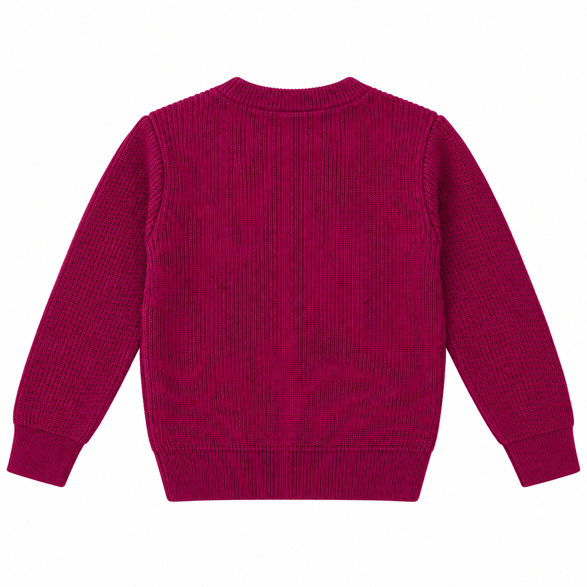 Kids Ribbed Knit Crew Neck Sweater - Kidzo Z2135B