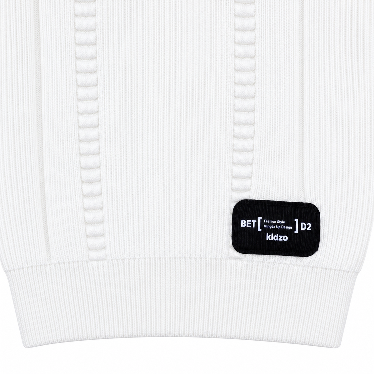 Kids Ribbed Knit Crew Neck Sweater - Kidzo Z2135B