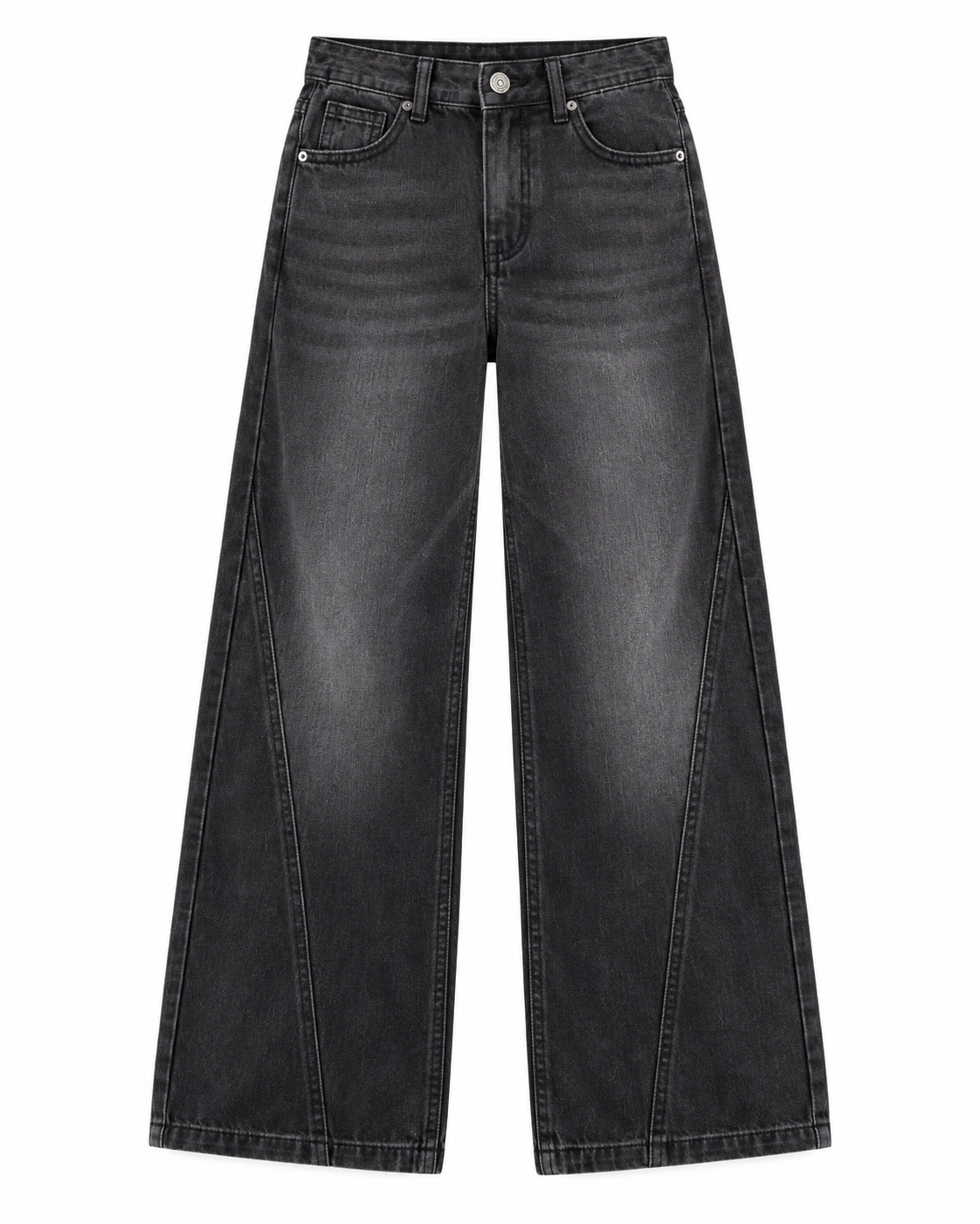 Wide Leg Cut Jeans 4264