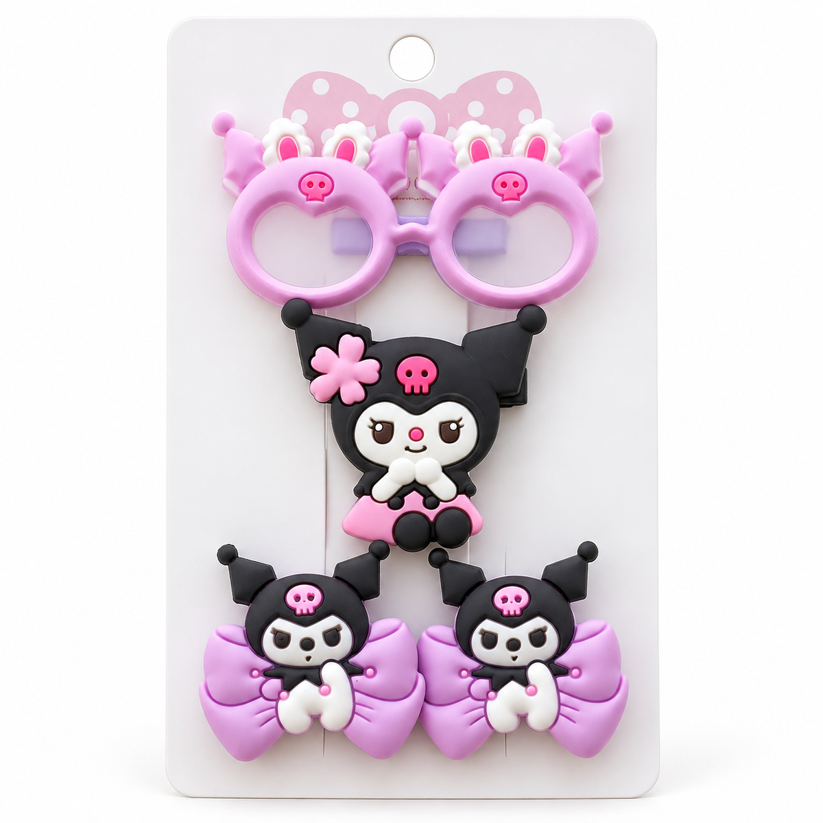 Cute Cartoon Hair Clip Set for Girls – 4 Pieces