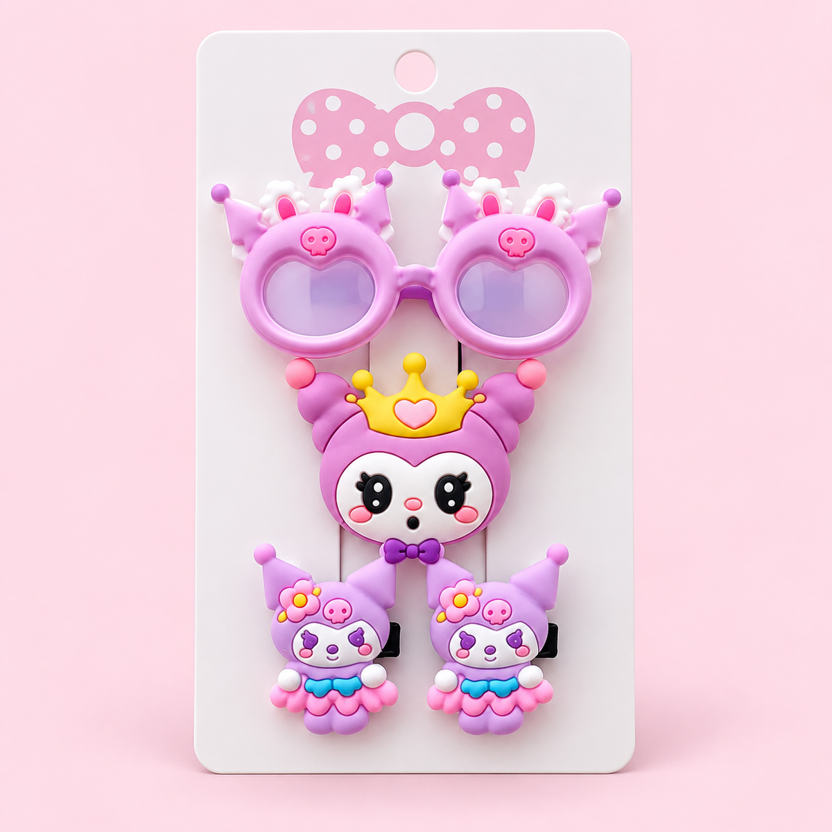 Cute Cartoon Hair Clip Set for Girls – 4 Pieces