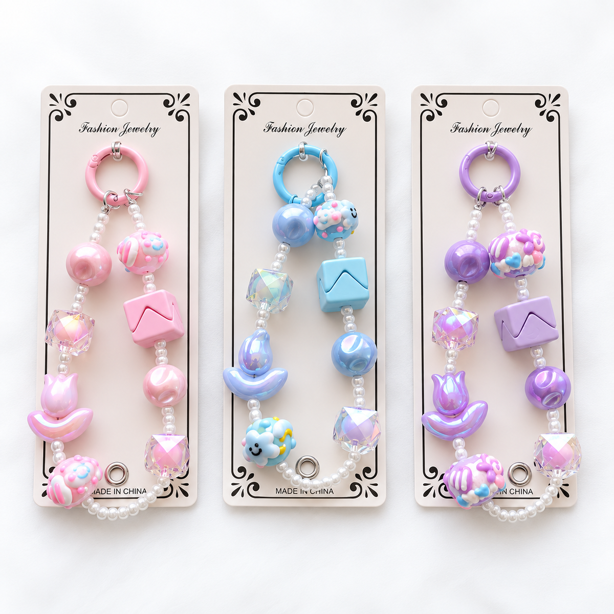 Pastel Beaded Mobile Medal