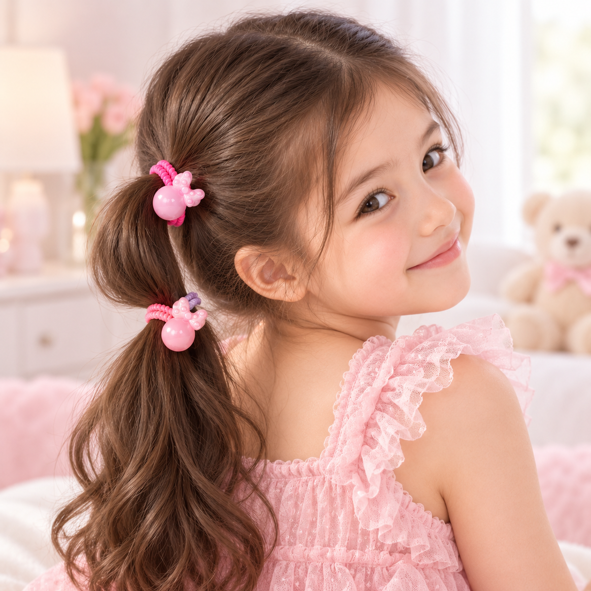 A cute set of girls’ hair ties