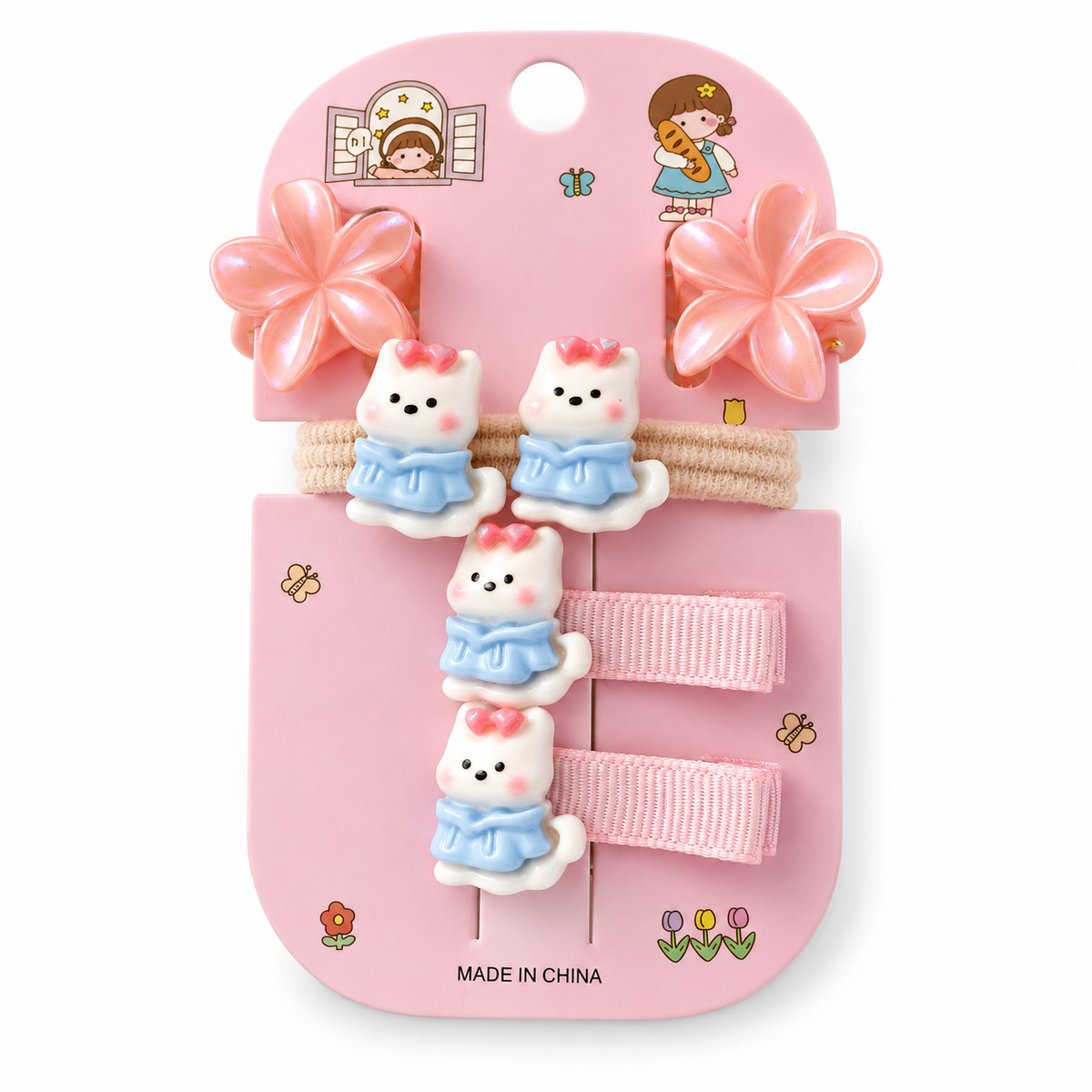 Cute Cartoon Hair Clip Set for Girls