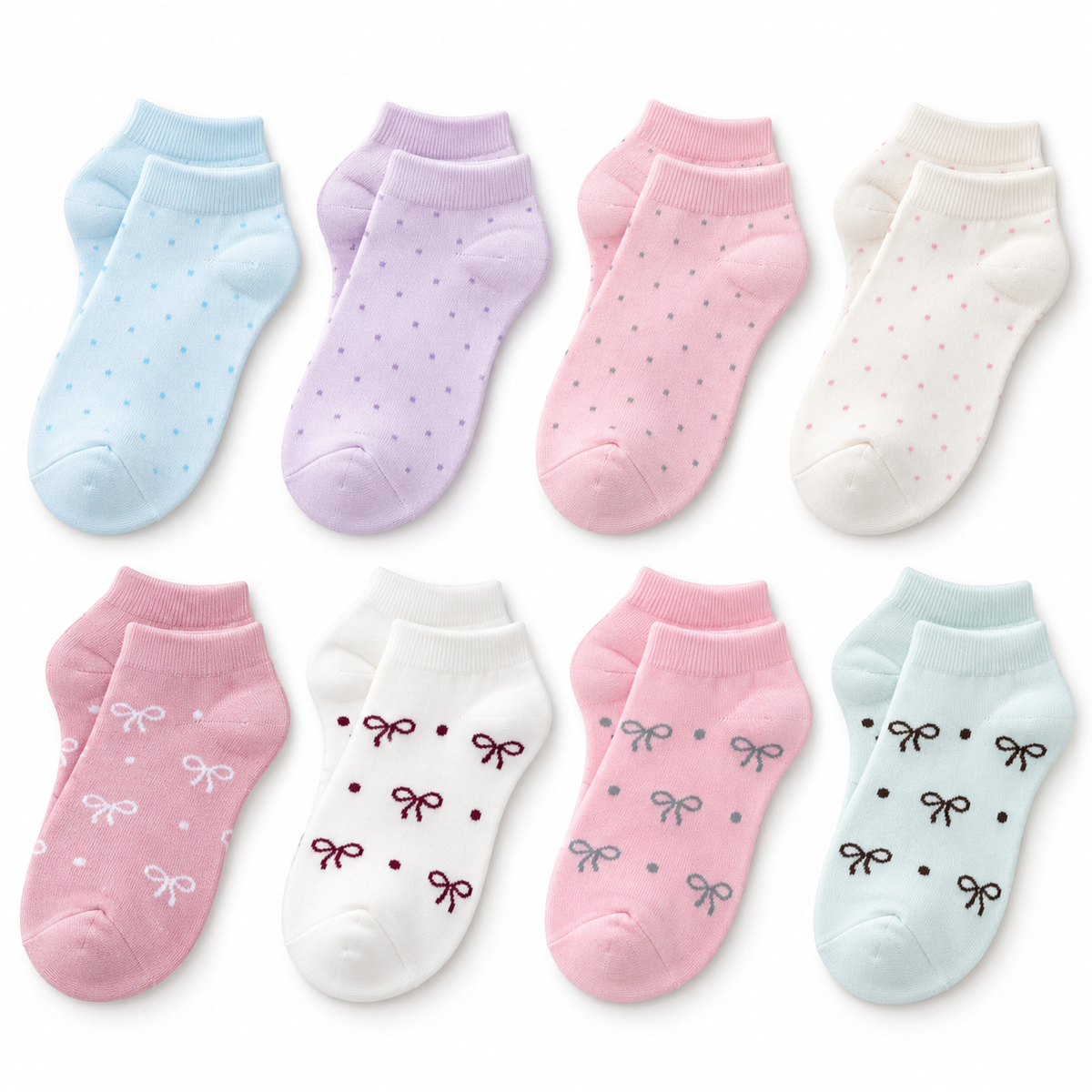 Printed Girls Socks - Pack of 3