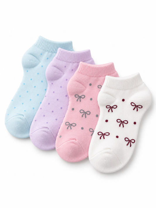 Printed Girls Socks - Pack of 3