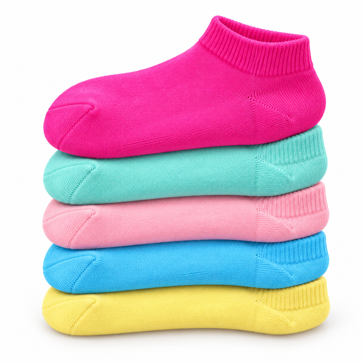 Plain Girls Socks - KITTY Pack of 3