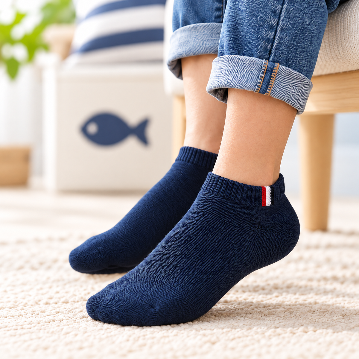 Plain Boys Socks - NEMO  Pack of 3