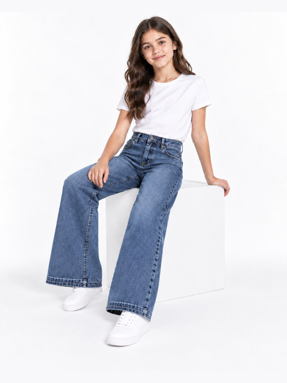 Wide Leg Fringed Pants - Model 2207