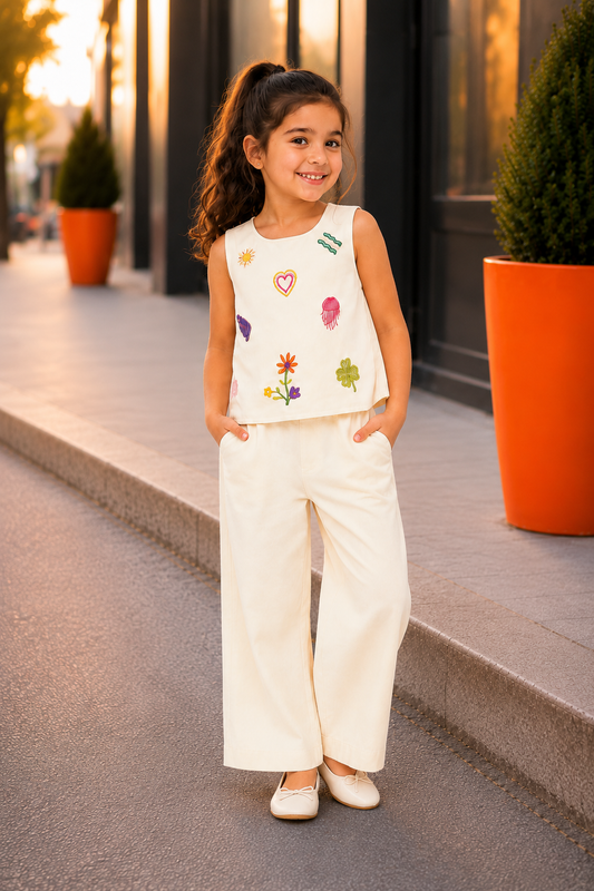 Bambino Girls Sequin Detail Set