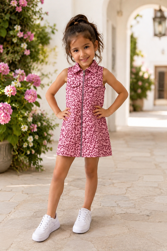 Bambino Girls Dark Pink Dress